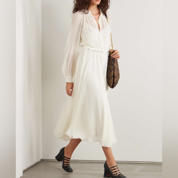 RALPH LAUREN COLLECTION 
Grantly silk-crepon midi dress $3490 New without tag - Picture 1 of 14